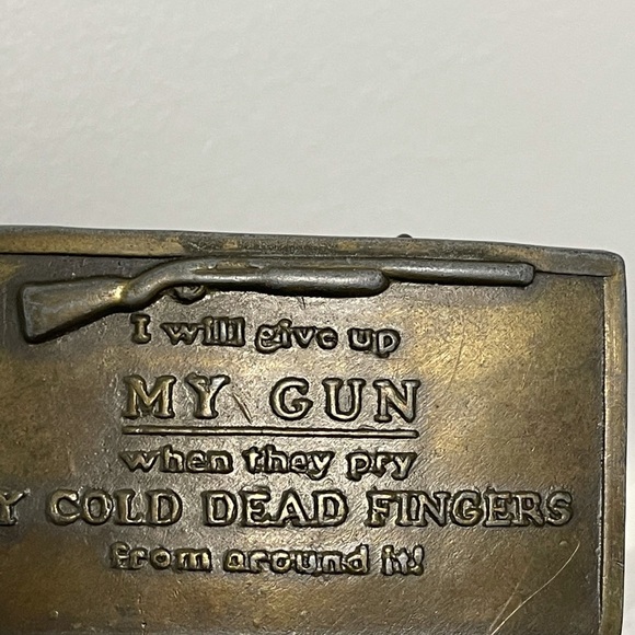 NRA Charlton Heston Leather Belt - Picture 5 of 6